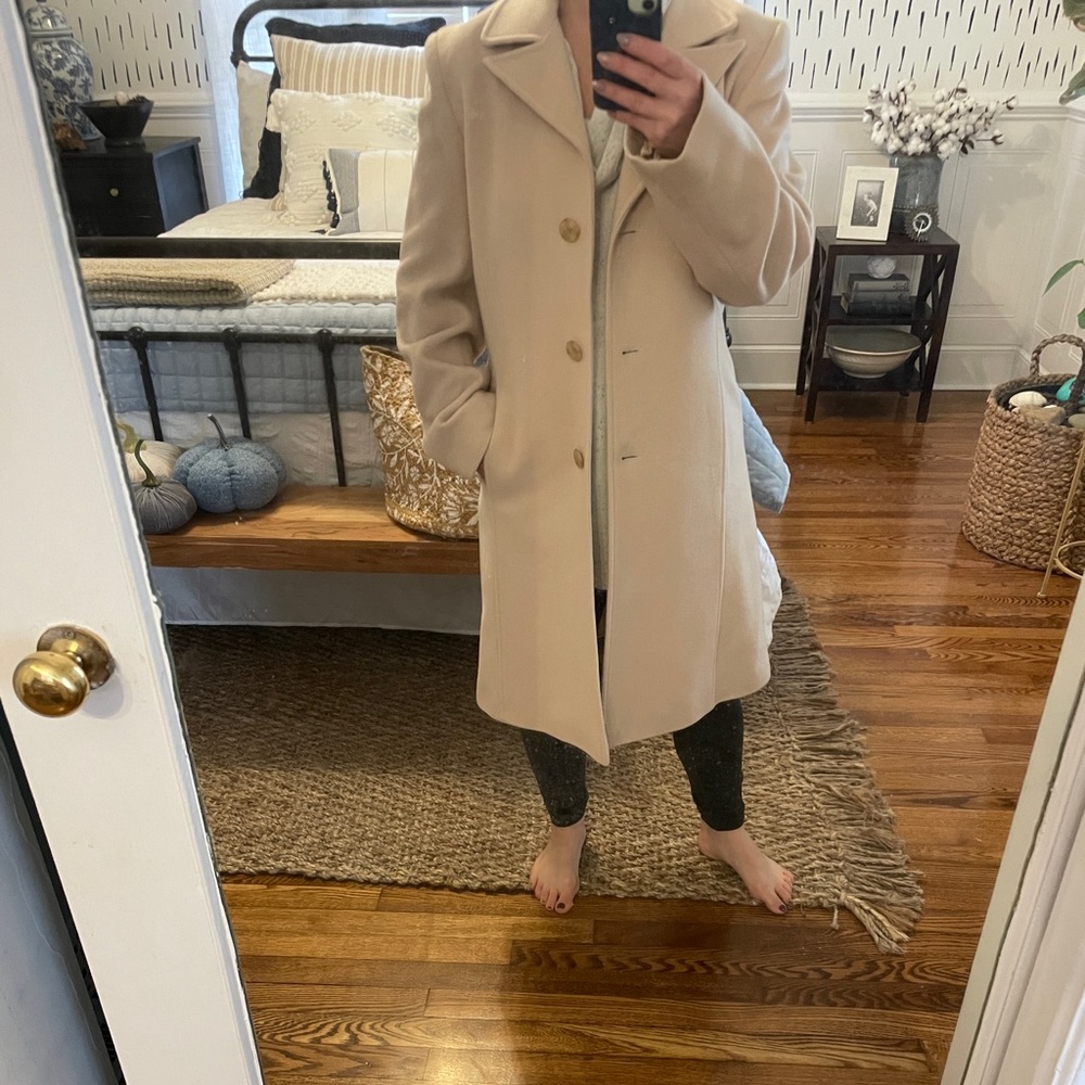 Larry Levine Beige Trench Coat